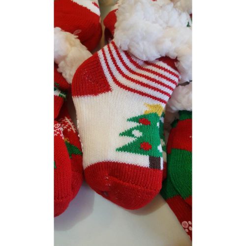 Bélelt babazokni karácsonyi mintákkal 